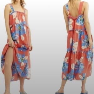 Free People boho floral dress midi/maxi